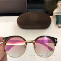 Lady With Sunglasses Women's Colorful Round Classic Sunglasses Factory